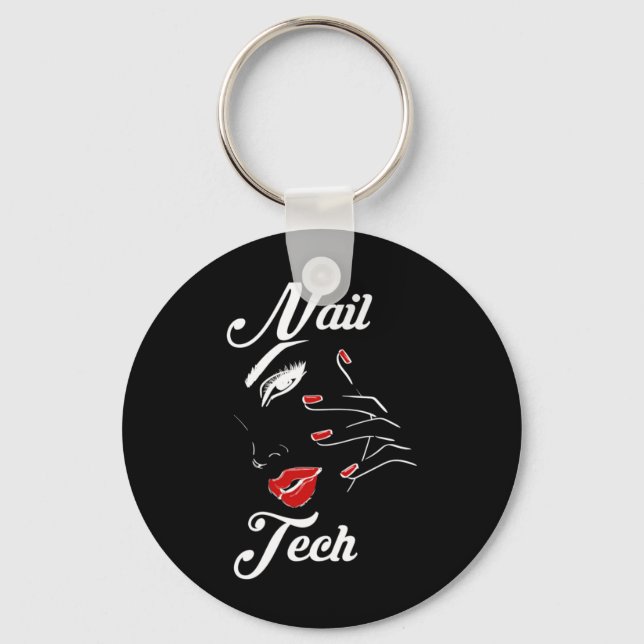 Proud Nail Tech Key Ring (Front)