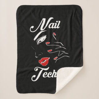 Proud Nail Tech Sherpa Blanket