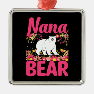 Proud Nana Bear Metal Tree Decoration