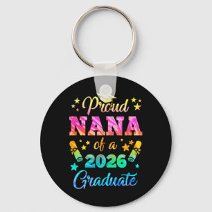Proud Nana Of A Cl Of 2026 Graduate Senior 26 Tie  Key Ring