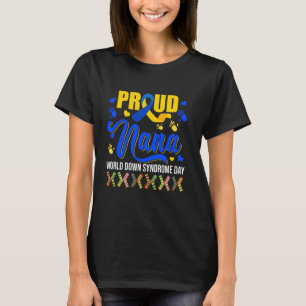 Proud Nana World Down Syndrome Awareness Cute Sock T-Shirt