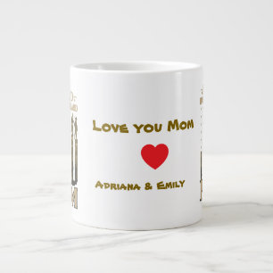 Proud National Guard Mum – Patriotic Military Large Coffee Mug