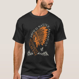 Proud Native American Job Investment Analyst T-Shirt