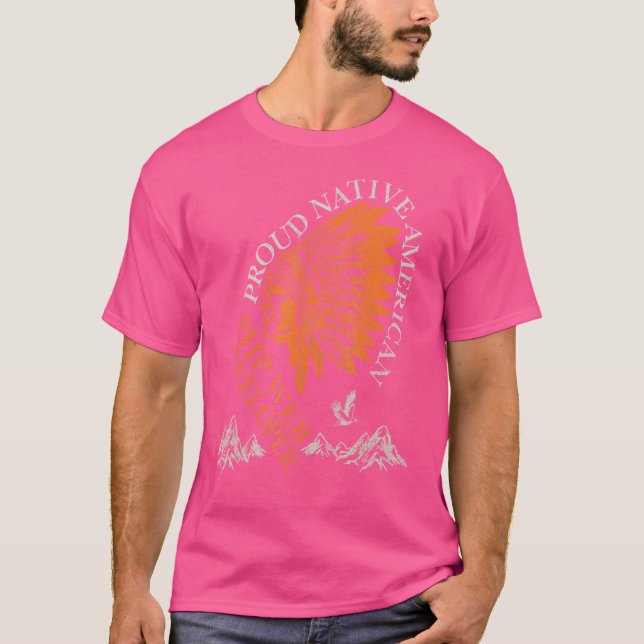 Proud Native American Job Php Web Developer T-Shirt (Front)