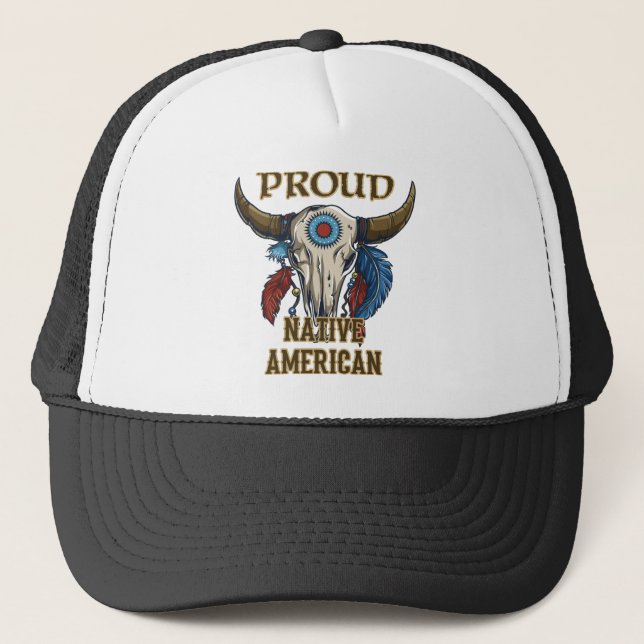 Proud Native American Trucker Hat (Front)