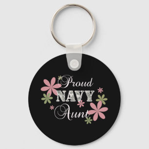 Proud Navy Aunt [fl c] Key Ring