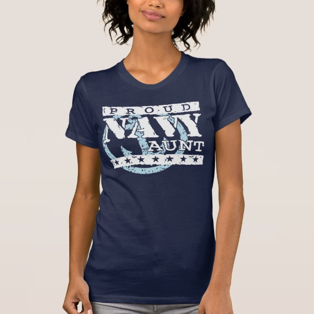Proud Navy Aunt T-Shirt (Front)