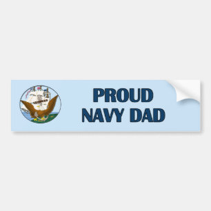 Proud Navy Dad-Bumper Sticker