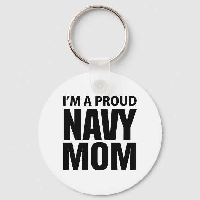 Proud Navy Mum keychain (Front)