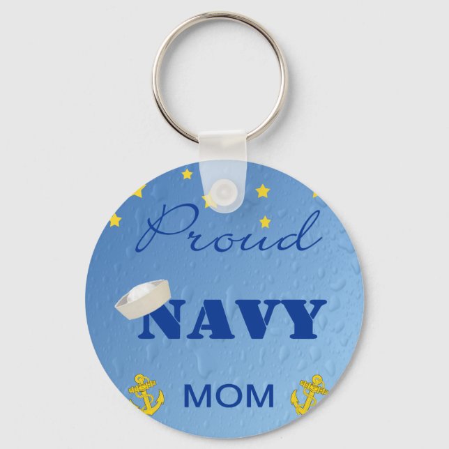 Proud Navy Mum Keychain (Front)