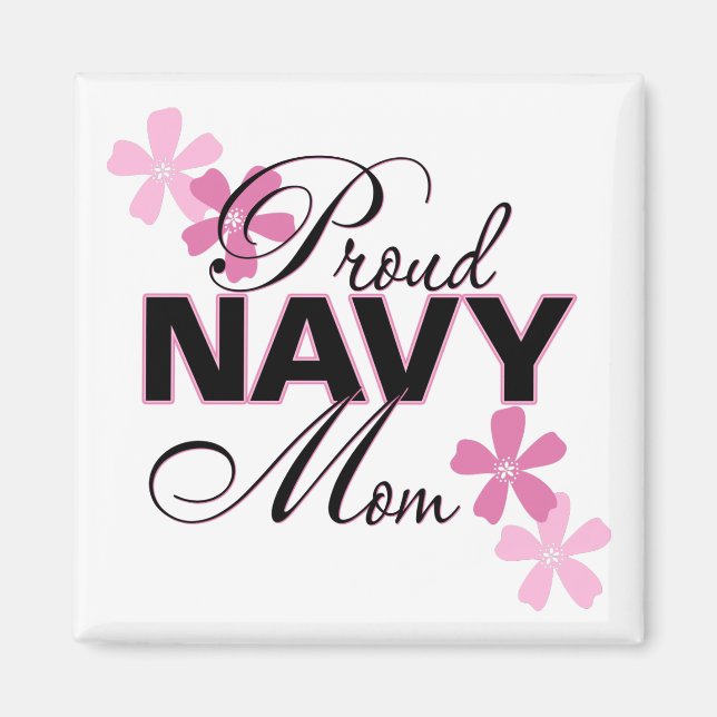 Proud Navy Mum Magnet (Front)