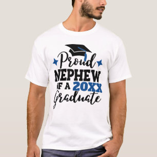 Proud nephew 2022 graduate black blue tassel T-Shirt