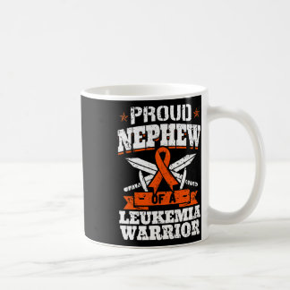 Proud Nephew Of A Leukaemia Warrior Awareness Bloo Coffee Mug