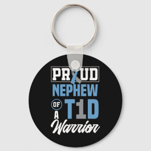 Proud Nephew Of A T1d Warrior Diabetes Awareness  Key Ring