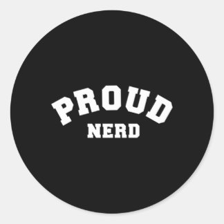 Proud Nerd Classic Round Sticker