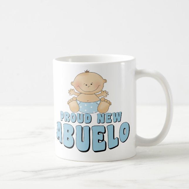 PROUD NEW ABUELO Boy Coffee Mug (Right)