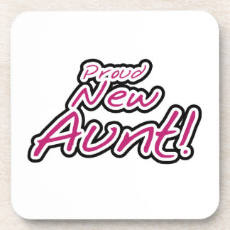 Proud New Aunt Tshirts and Gifts Coaster