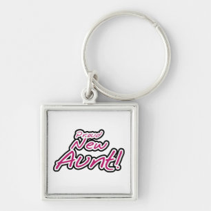 Proud New Aunt Tshirts and Gifts Key Ring