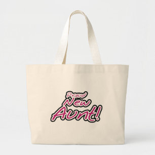 Proud New Aunt tshirts and Gifts Large Tote Bag