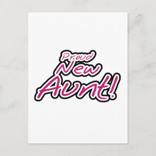 Proud New Aunt tshirts and Gifts Postcard