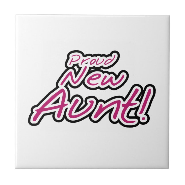 Proud New Aunt Tshirts and Gifts Tile (Front)
