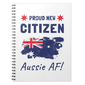 Proud New Australian Citizen, Citizenship Ceremony Notebook