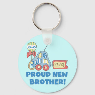 Proud New Brother-It's a Boy Key Ring