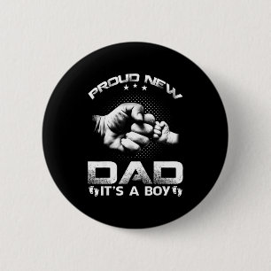 Proud New Dad It's A Boy 6 Cm Round Badge