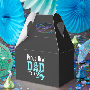 Proud New Dad It's a Boy Gender Reveal Dad To be Favour Box