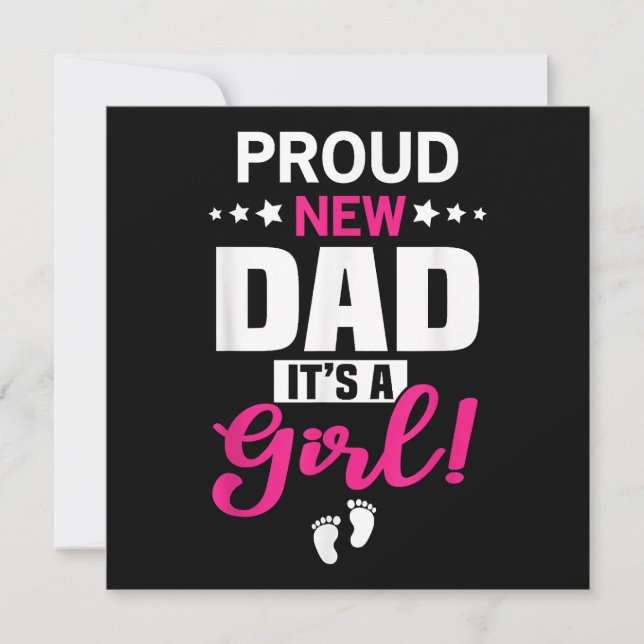 Proud New Dad It's A Girl (Front)