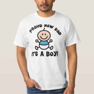 Proud New Dad T-shirt (baby boy)