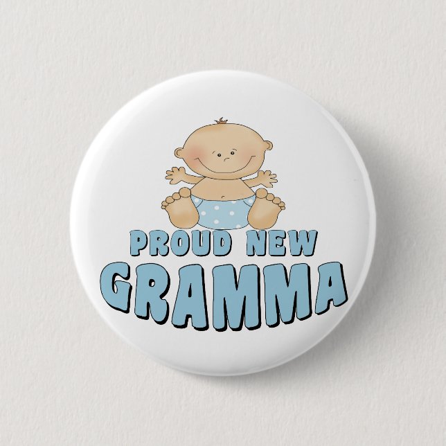 PROUD NEW Grammy T-Shirt 6 Cm Round Badge (Front)