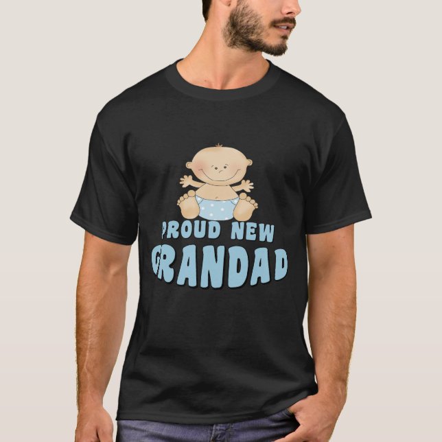 PROUD NEW Grandad Boy T-Shirt (Front)