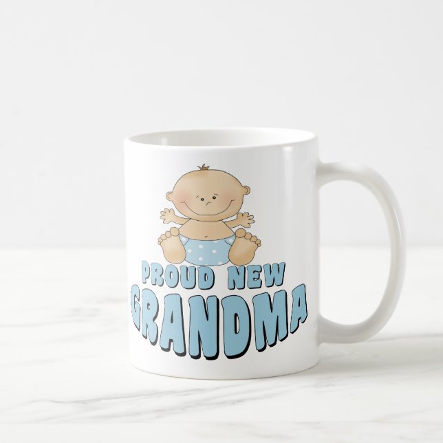 PROUD NEW Grandma T-Shirt Coffee Mug (Right)