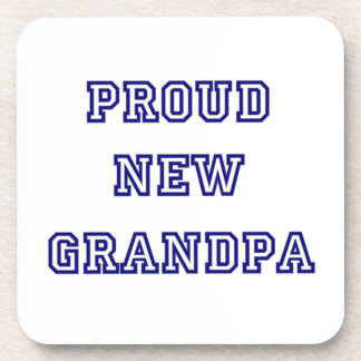 Proud New Grandpa University Text Gifts Coaster
