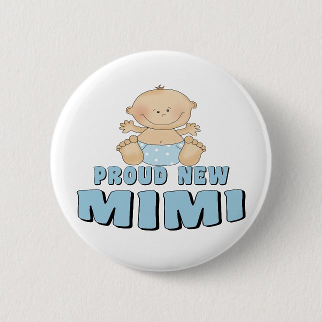 PROUD NEW Mimi T-Shirt 6 Cm Round Badge (Front)