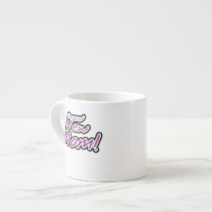 Proud New Mum Black and Purple Text Gifts Espresso Cup