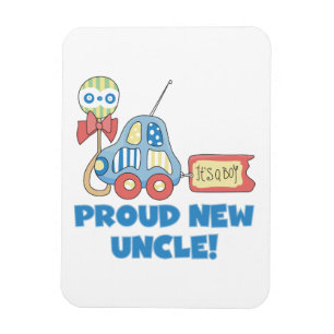 Proud New Uncle Car It's a Boy Gifts Magnet
