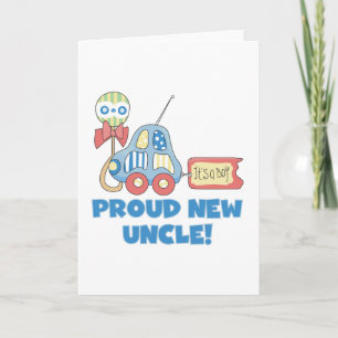 Proud New Uncle It's a Boy Tshirts and Gifts Announcement