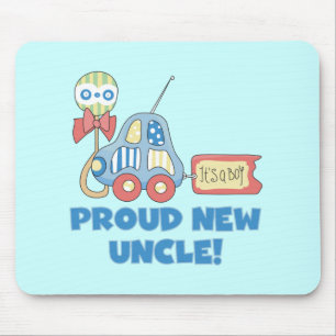 Proud New Uncle It's a Boy Tshirts and Gifts Mouse Pad