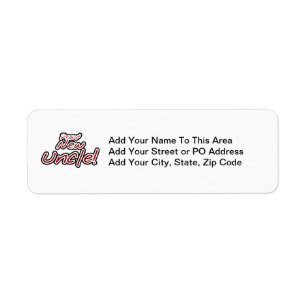 Proud New Uncle Red and Black Text Gifts