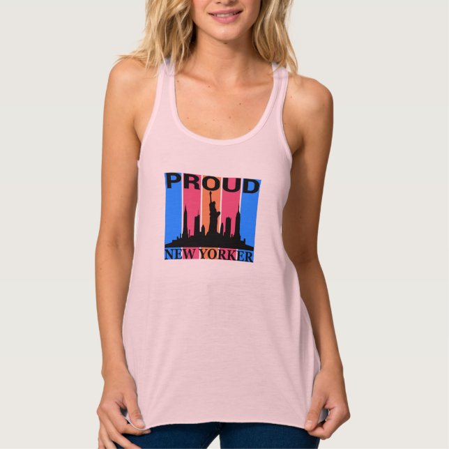 Proud New Yorker - New York Lover Singlet (Front)