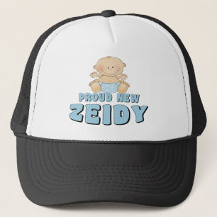 PROUD NEW Zeidy Boy Trucker Hat