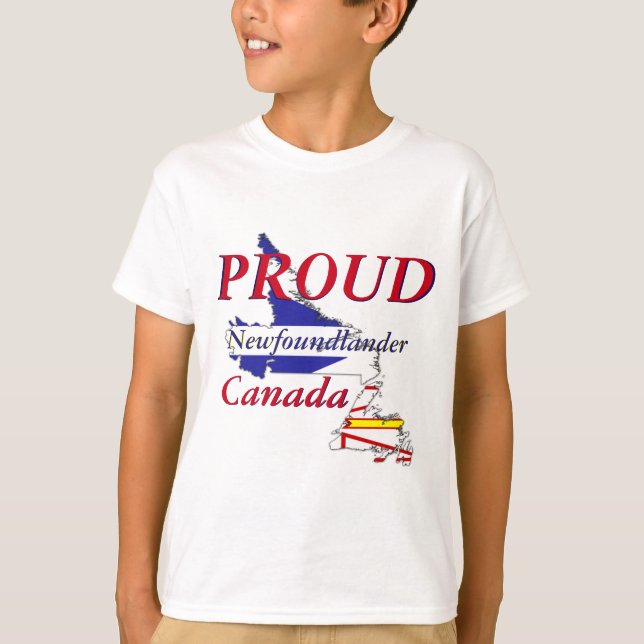 Proud Newfoundlander Newfoundland Canada T-Shirt (Front)