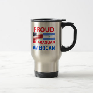 Proud Nicaraguan American Travel Mug