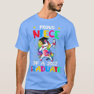 Proud Niece Of A 2022 Graduate Unicorn Dabbing T-S T-Shirt