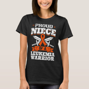 Proud Niece Of A Leukaemia Warrior Awareness Blood T-Shirt