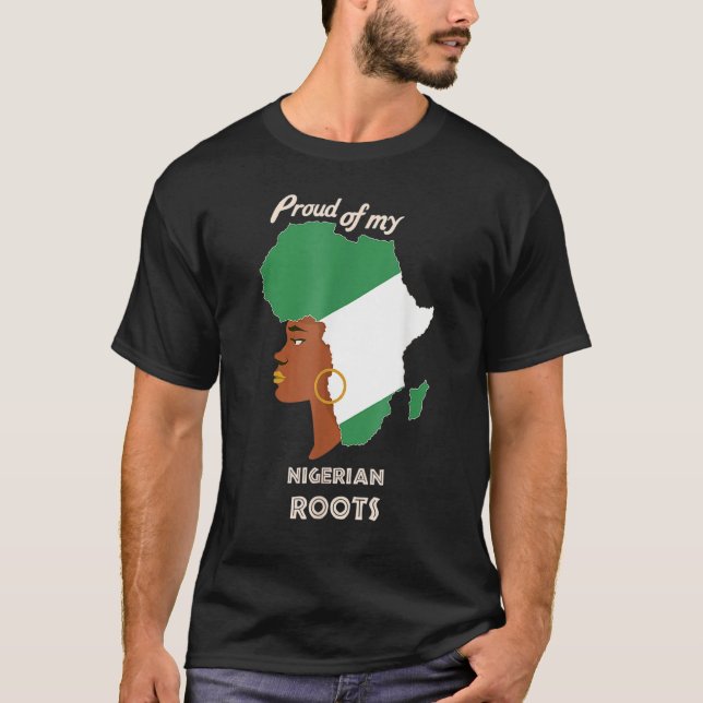 Proud Nigerian Roots Black History Month Women's T-Shirt (Front)