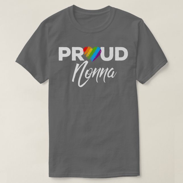 Proud Nonna Gay Pride Month LGBTQ  T-Shirt (Design Front)