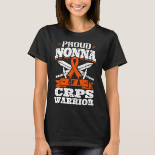 Proud Nonna Of A Crps Warrior Rsd Awareness Ribbon T-Shirt